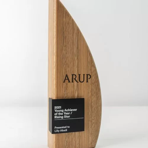 Honor Success With Our Bespoke Corporate Wooden Shield.